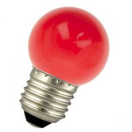 Lemputė LED E27 1W MB raudona POLAMP